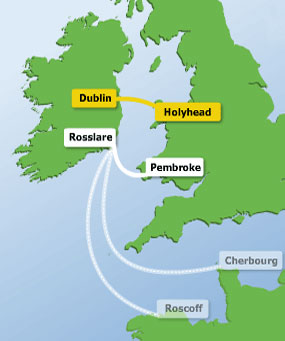 Trasy promowe Irish Ferries