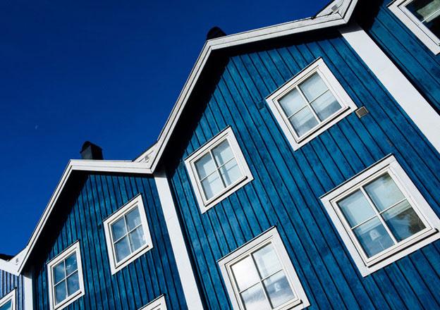 Drewniane domy w Szwecji