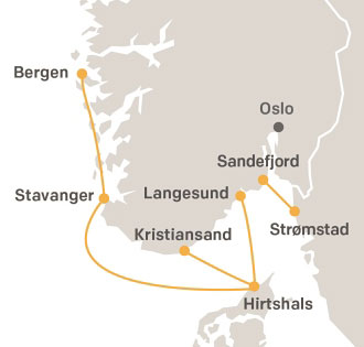 Trasy promowe Fjord Line