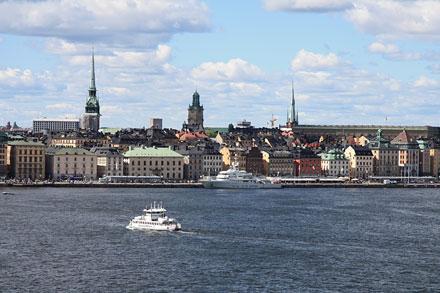 Sztokholm - widok na stare miasto